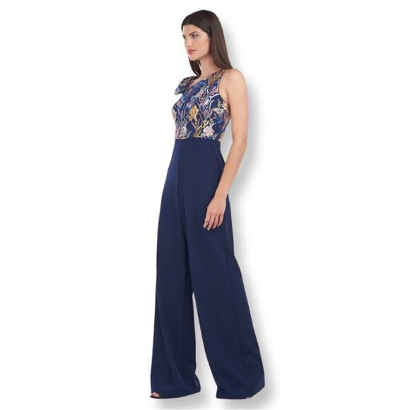 NWT JS Collections Nova Bow Palazzo Jumpsuit - Picture 3 of 5